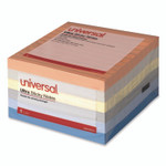 Universal Ultra Sticky Note Pads, Note Ruled, 4" x 4", Assorted Colors, 100 Sheets/Pad, 6 Pads/Pack View Product Image