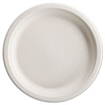 Chinet PaperPro Naturals Fiber Dinnerware, Plate, 10.5" dia, Natural, 125/Pack, 4 Packs/Carton (HUH25776) View Product Image