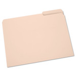 AbilityOne 7530002822507, SKILCRAFT Manila File Folder, 1/3-Cut Tabs: Assorted, Letter Size, 0.75" Expansion, Manila, 100/Box Product Image 