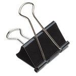AbilityOne NSN2855995, SKILCRAFT Binder Clip, Large, Black/Silver, Dozen View Product Image
