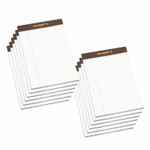 AbilityOne 7530013723107, SKILCRAFT Legal Pads, Wide/Legal Rule, Brown Leatherette Headband, 50 White 5 x 8 Sheets, Dozen Product Image 
