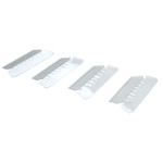 AbilityOne 7510013750502, SKILCRAFT Tabs for Hanging File Folders, 1/5-Cut, Clear, 2" Wide, 25/Pack Product Image 