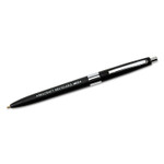 AbilityOne 7520013861604, SKILCRAFT Recycled Ballpoint Pen, Retractable, Medium 1 mm, Black Ink, Black Barrel, Dozen View Product Image
