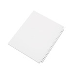 AbilityOne 7530014072250, SKILCRAFT Table of Contents Index, Allstate Style, 25-Tab, 1 to 25, 11 x 8.5, White, 1 Set Product Image 