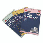 AbilityOne 7530014545702, SKILCRAFT Steno Pad, Gregg Rule, Assorted Cover Colors, 60 Assorted 6 x 9 Sheets, 3/Pack Product Image 