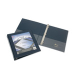 AbilityOne 7510014621388, SKILCRAFT Framed Slant-D Ring View Binder, 3 Rings, 1" Capacity, 11 x 8.5, Navy Blue Product Image 