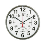 AbilityOne 6645014919814 SKILCRAFT Atomic Slimline Wall Clock, 12.75" Overall Diameter, Black Case, 1 AA (sold separately) View Product Image