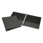 AbilityOne 7510015104865, SKILCRAFT Round Ring View Binder, 3 Rings, 1" Capacity, 11 x 8.5, Black Product Image 
