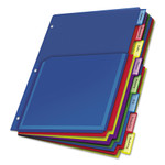 Cardinal Expanding Pocket Index Dividers, 8-Tab, 11 x 8.5, Assorted, 1 Set (CRD84013) View Product Image