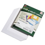 AbilityOne 7530015144911, SKILCRAFT Recycled Laser and Inkjet Labels, Inkjet/Laser Printers, 0.5 x 1.75, White, 80/Sheet, 100 Sheets/Box View Product Image