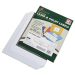 AbilityOne 7530015144905, SKILCRAFT Recycled Laser and Inkjet Labels, 0.66 x 3.44, White, 30/Sheet, 50 Sheets/Box View Product Image