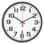 AbilityOne 6645015573148 SKILCRAFT Self-Set Wall Clock, 12.75" Overall Diameter, Black Case, 1 AA (sold separately) View Product Image