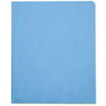 AbilityOne 7510005842490, SKILCRAFT Double Pocket Portfolio, 0.38" Capacity, 11 x 8.5, Light Blue, 25/Box Product Image 