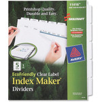 SKILCRAFT Clear Label Index Maker Dividers (NSN6006977) Product Image 