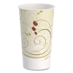 SOLO Double Sided Poly (DSP) Paper Cold Cups, 16 oz,  Beige/White, 50/Sleeve, 20 Sleeves/Carton View Product Image