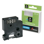 AbilityOne 7510016576748, SKILCRAFT Dymo Label Cassette, 0.5" x 23 ft, White/Black View Product Image