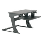 AbilityOne 7110016810786, SKILCRAFT Desktop Sit-Stand Workstation, 35.4" x 23.2" x 6.2" to 20", Black View Product Image