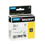 AbilityOne 7530016874770, SKILCRAFT Dymo Industrial Rhino Thermal Vinyl Label Tape Cassettes, 0.38" x 18 ft, Black on White View Product Image