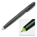 AbilityOne 7520016910488, SKILCRAFT Luminator Ballpoint Pen/Flashlight, Green LED, Retractable, Medium 1 mm, Black Ink, Black Barrel View Product Image