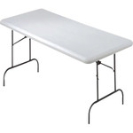 AbilityOne - Table, Folding, Blow-Molded, Platinum, 30" x 60", 600 lb. Capacity - (7105-01-697-6844) (7105016976844) Product Image 