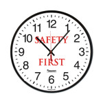 AbilityOne 6645016986556 SKILCRAFT Safety Message Quartz Wall Clock, Safety First, 12.75" Overall Diameter, 1 AA (sold separately) View Product Image