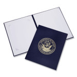 AbilityOne 7510017011808, SKILCRAFT Awards Certificate Binder, Navy Seal, 14.5 x 11.5, Navy Blue/Gold Product Image 