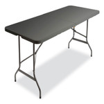 AbilityOne 7110017025670, SKILCRAFT Bi-Fold Folding Table, Rectangular, 30w x 69d x 26h, Charcoal Gray View Product Image