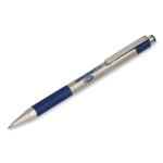 AbilityOne 7520017027809, SKILCRAFT Zebra Stainless-Steel Gel Pen, Retractable, Medium 0.7 mm, Blue Ink, Silver/Blue Barrel, 2/Pack View Product Image