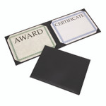 AbilityOne 7510017143330, SKILCRAFT Awards Certificate Padded Cover Binder, 11.62 x 9.12, Black Product Image 