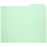 AbilityOne 7530009886515, SKILCRAFT File Guide Card, 3-Tab, 11.75 x 10, Light Green, 1 Set Product Image 
