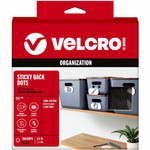 VELCRO Sticky Back 3/4in Circles Black 200 ct - 0.75" Diameter - Black - For Sign, Poster, Wall, Plastic, Glass, Tile, School, Home Product Image 