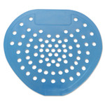 HOSPECO Health Gards Vinyl Urinal Screen, Mint Scent, 7.75 x 6.88, Blue, Dozen (HOS03904) View Product Image