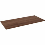 Lorell Multipurpose Tabletop - 30" Width x 66" Depth x 1" Thickness - Band Edge - Walnut, Laminate Table Top - For Conference Table, Office Product Image 
