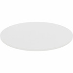 Lorell Hospitality/Conference Tabletop - x 1" Thickness x 48" Diameter - Band Edge - White Table Top - For Reception Area, Conference Table, Breakroom, Lobby, Meeting, Office Product Image 
