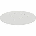 Lorell Hospitality/Conference Tabletop - x 1" Thickness x 36" Diameter - Band Edge - White Table Top - Sturdy - For Reception Area, Conference Table, Breakroom, Lobby, Meeting, Office Product Image 