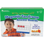 Learning Resources Magnetic 10-frame Answer Boards - Learning Board - Theme/Subject: Learning - 4-7 Year Product Image 