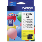 Brother Innobella LC203Y High Yield Inkjet Ink Cartridge - Yellow - 1 Each Product Image 