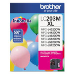 Brother LC203M Innobella High-Yield Ink, 550 Page-Yield, Magenta (BRTLC203M) View Product Image