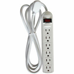 Compucessory 6-Outlet Power Strips - 6 - 6 ft Cord - 104 J Surge Energy - 15 A Current - 125 V AC Voltage Product Image 