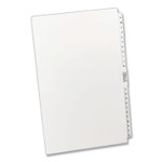 Avery Preprinted Legal Exhibit Side Tab Index Dividers, Avery Style, 27-Tab, A to Z, 14 x 8.5, White, 1 Set (AVE11375) View Product Image