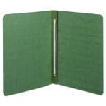 ACCO PRESSTEX Report Cover with Tyvek Reinforced Hinge, Side Bound, 2-Piece Prong Fastener, 8.5 x 11, 3" Capacity, Dark Green (ACC25076) View Product Image