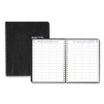 Eight-Person Group Practice Daily Appointment Book, 11 x 8.5, Black Cover, 12-Month (Jan to Dec): 2026 View Product Image