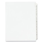 Avery Preprinted Legal Exhibit Side Tab Index Dividers, Avery Style, 26-Tab, A to Z, 11 x 8.5, White, 1 Set, (1400) View Product Image