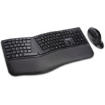 Kensington Pro Fit Ergo Wireless Keyboard/Mouse - Wireless Bluetooth/RF - Wireless Bluetooth/RF - Compatible with Computer Product Image 