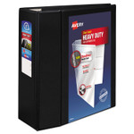 Avery Heavy-Duty View Binder with DuraHinge and Locking One Touch EZD Rings, 3 Rings, 5" Capacity, 11 x 8.5, Black (AVE79606) View Product Image