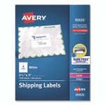 Avery White Shipping Labels-Bulk Packs, Inkjet/Laser Printers, 3.5 x 5, White, 4/Sheet, 250 Sheets/Box View Product Image
