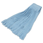 AbilityOne 7920016601489, SKILCRAFT Microfiber Tube Mop Heads, Blue, 5.5" Headband View Product Image