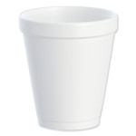 Dart Foam Drink Cups, 8 oz, White, 25/Bag, 40 Bags/Carton View Product Image