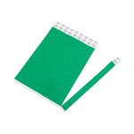 Advantus Crowd Management Wristbands, Sequentially Numbered, 10" x 0.75", Green, 100/Pack (AVT75443) View Product Image