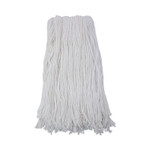 Boardwalk Cut-End Wet Mop Head, Rayon, No. 32, White, 12/Carton (BWK2032RCT) View Product Image